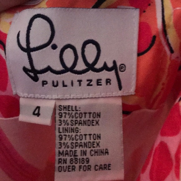 LILLY PULITZER CASUAL BUTTERFLY DRESS - Picture 4 of 5